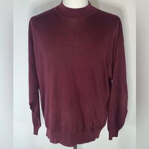 Raffi Linea Uomo Made In Italy Merino Wool Men's Mock Neck Sweater Size XL